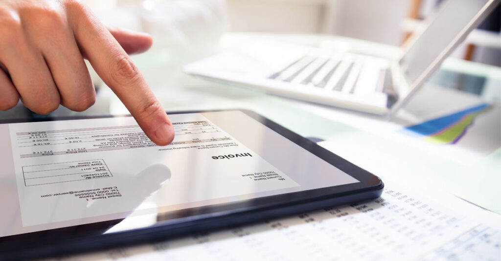 An invoice