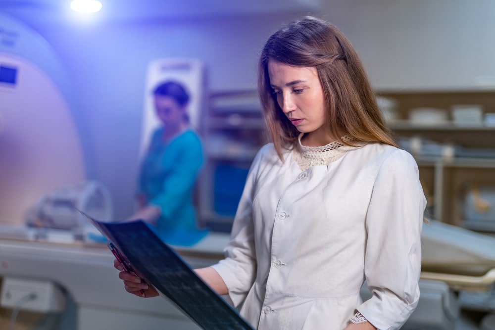 Someone looking at Xray