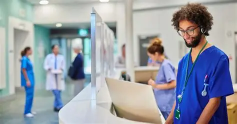 Paramedic Filling information happily