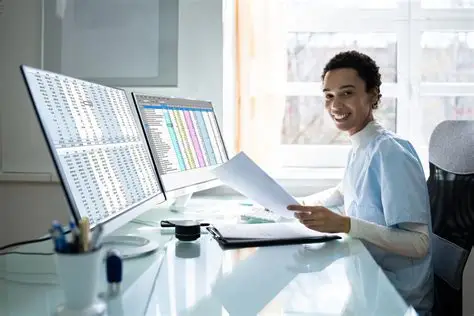 Radiology Billing Services - A paramedic smiling whilst filling info