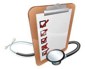 Follow up examination chart