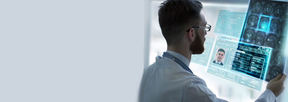 Infectious Disease Billing Services - A surgeon Looking at a hologram