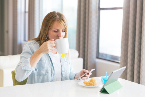 Laboratory Services USA -Someone having breakfast