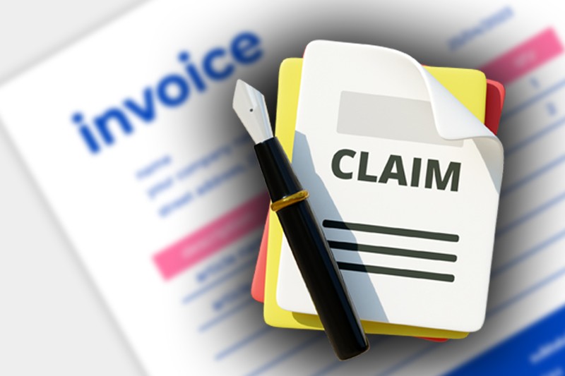 Depiction of claim filing