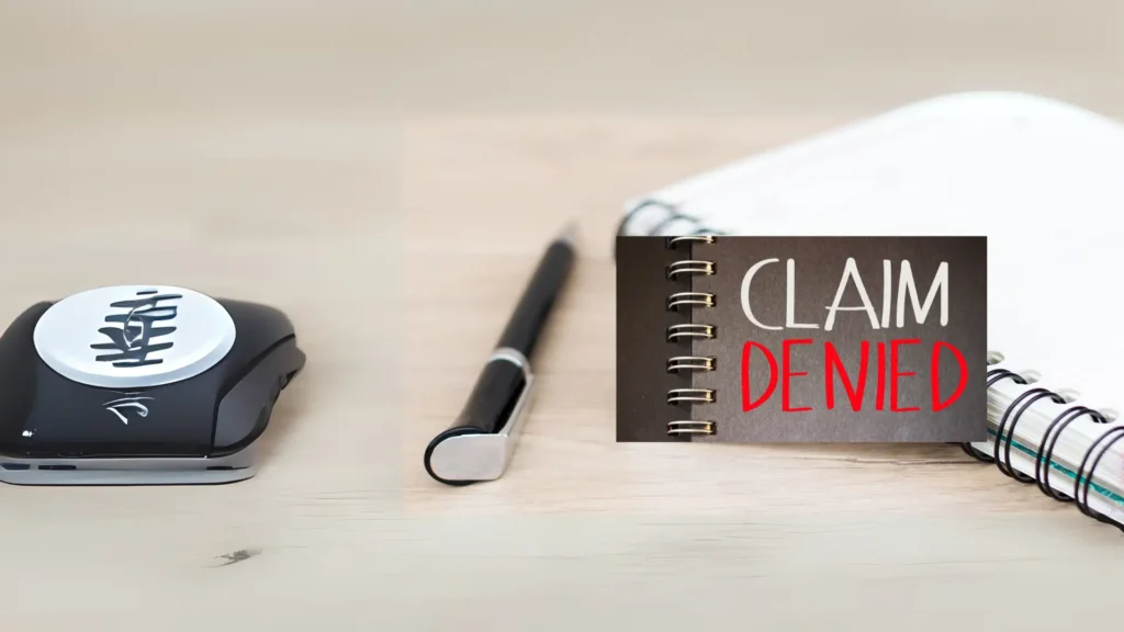Depiction of denied claim
