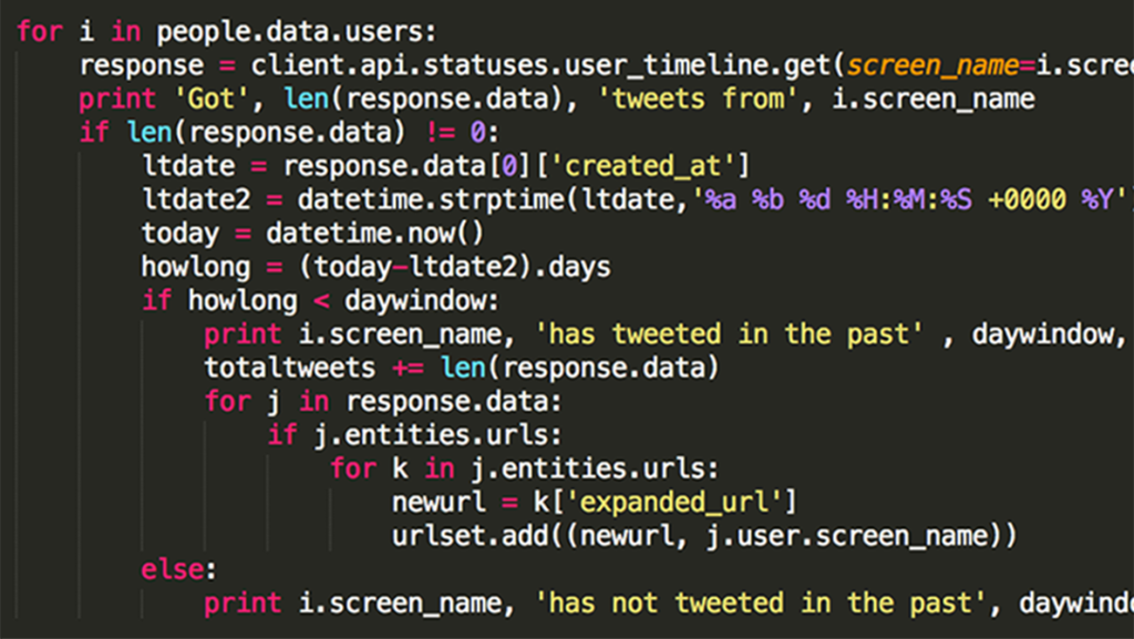 A code block