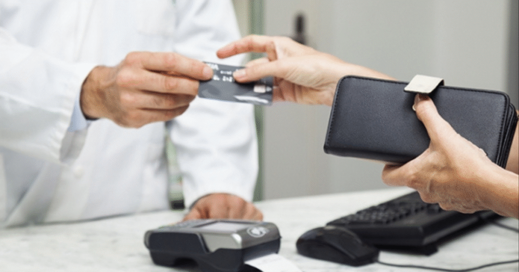 Someone paying via Card