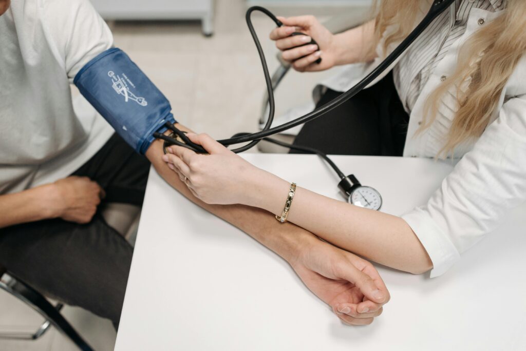 Doctor examining