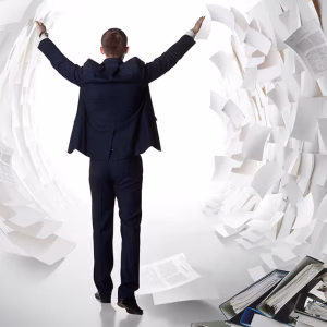 b1e276a47eec8e6eac7840323982c660f71e4990-1000×642 A confused man among in a paper tunnel